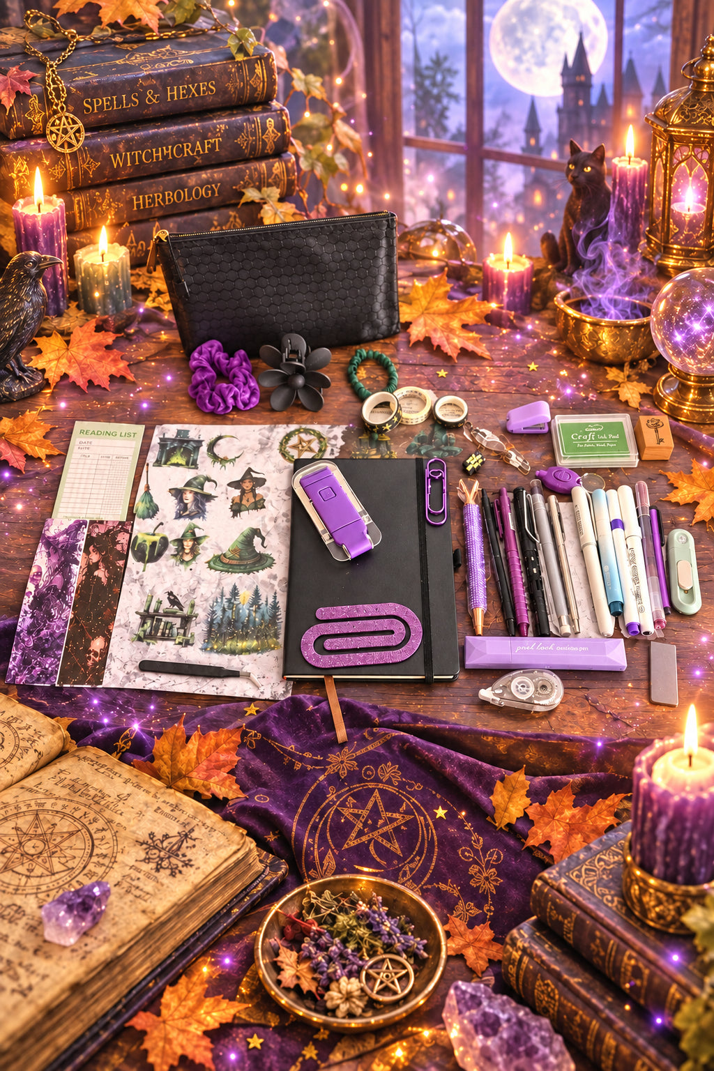 Witch themed Peacock Mystery Bookish Bundles
